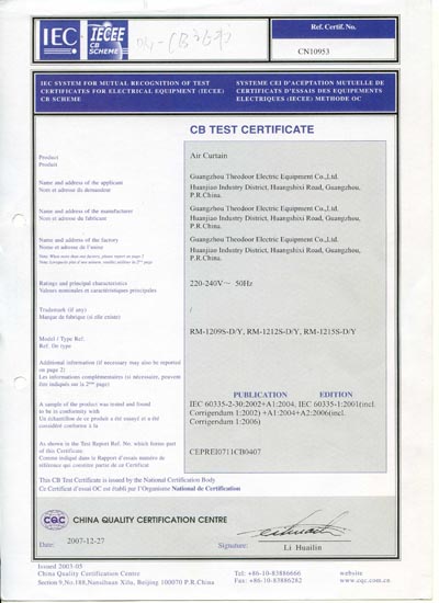 CB-Certification Bodies’ Scheme